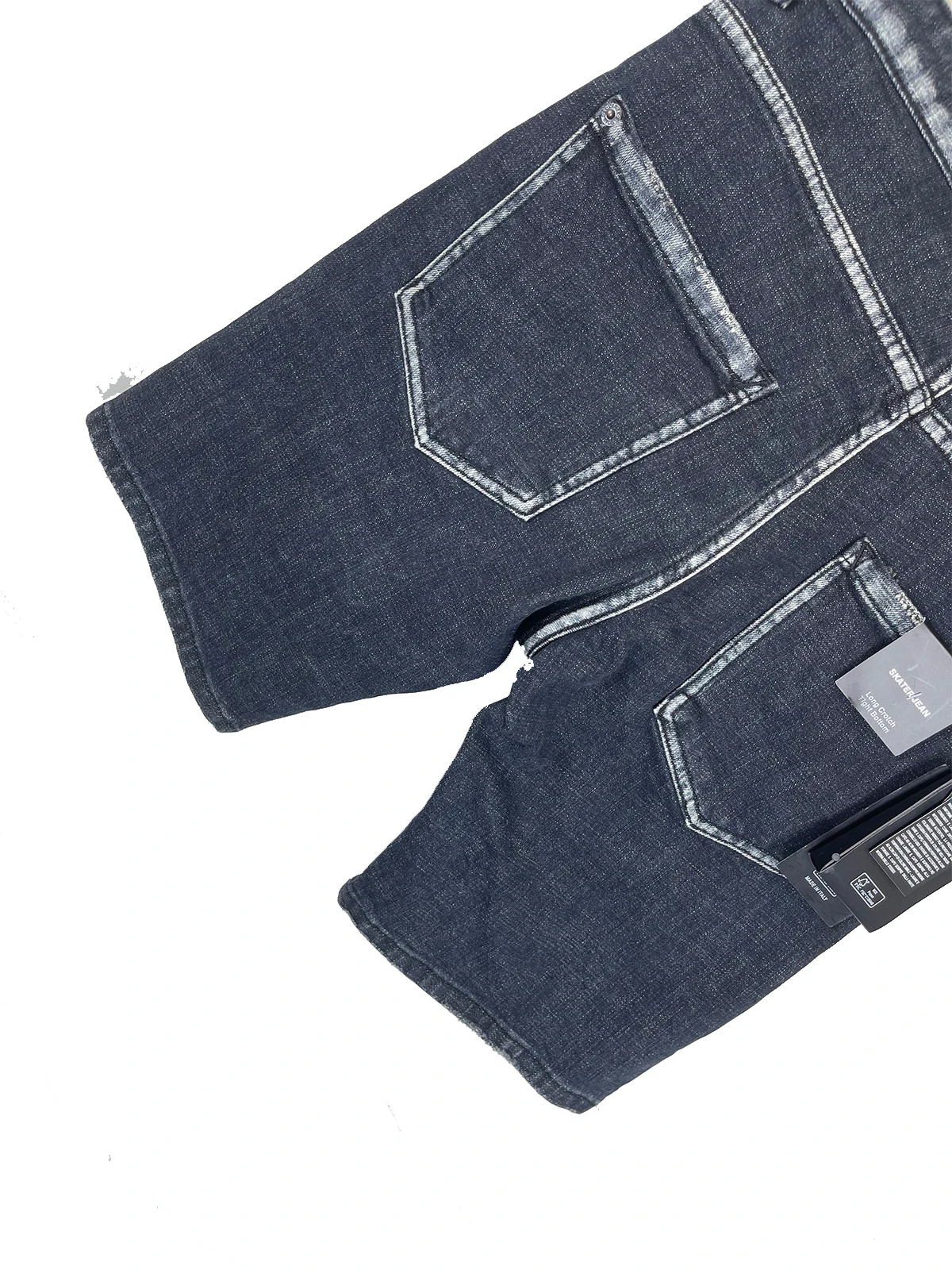 2024 Spring/Summer New D2 Jeans Trendy Men's Pentagram Pants Washed, Worn, Patched Small Feet Blue Denim Shorts for Men