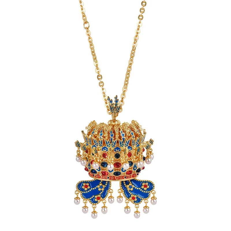 

Phoenix crown necklace brooch dual-purpose creative personality new Chinese style girlfriend friend birthday gift