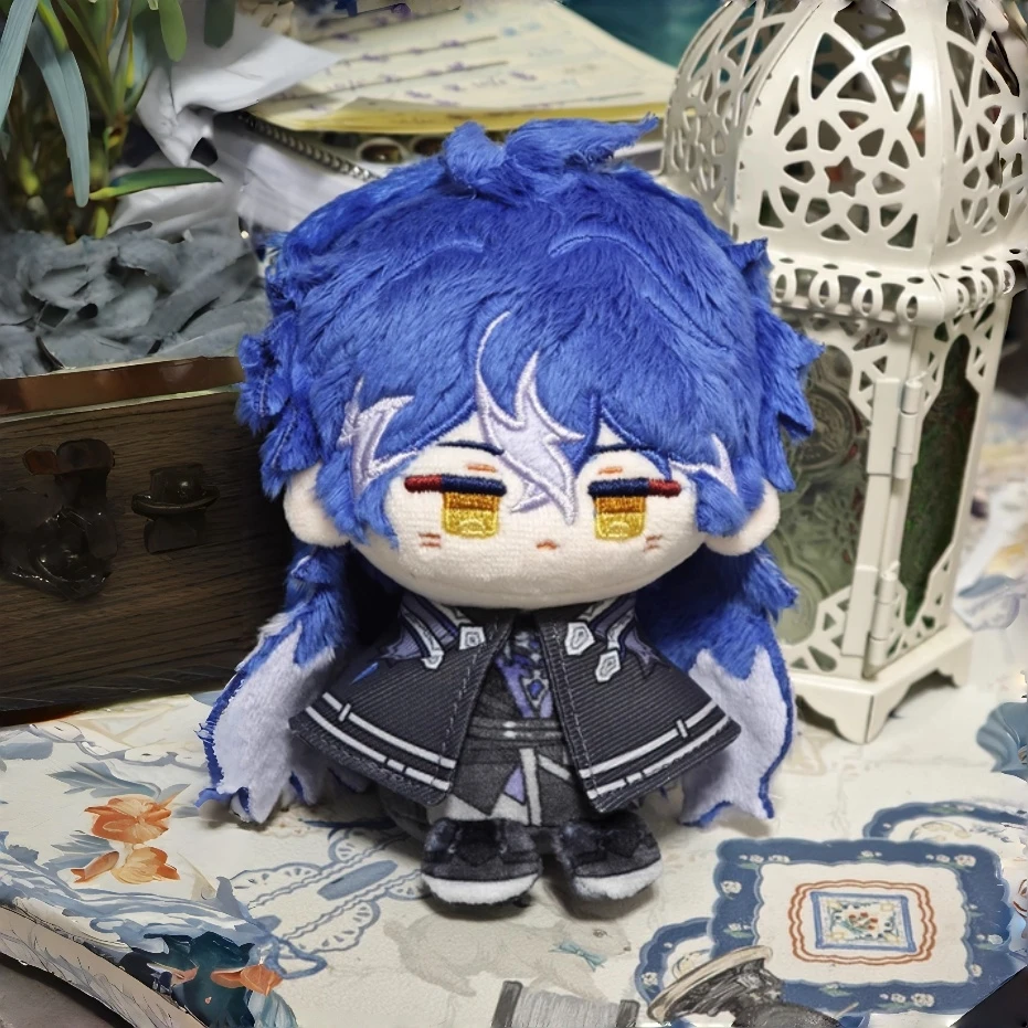 

12cm Anime Game Genshin Impact Durin Flins Varka Kawaii Cosplay Cotton Dango Doll Keychain Mini Plushies Toy Figures Fans Gift