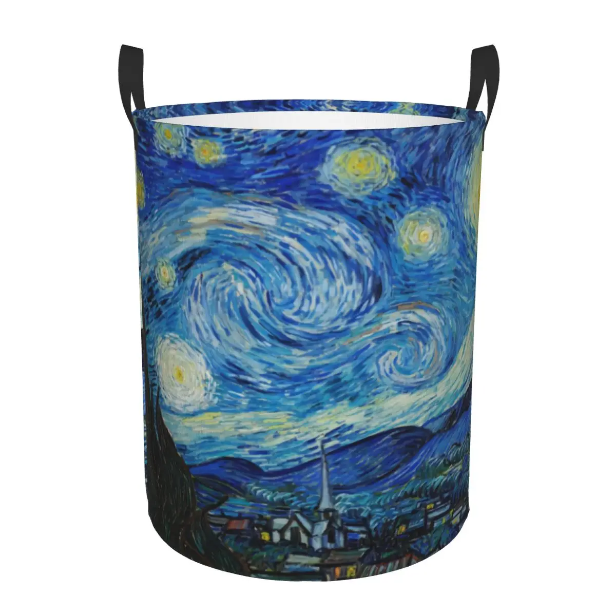 Vincent Van Gogh Starry Night Laundry Hamper Large Clothes Storage Basket Oil Painting Art Toy Bin Organizer for Boy Girl