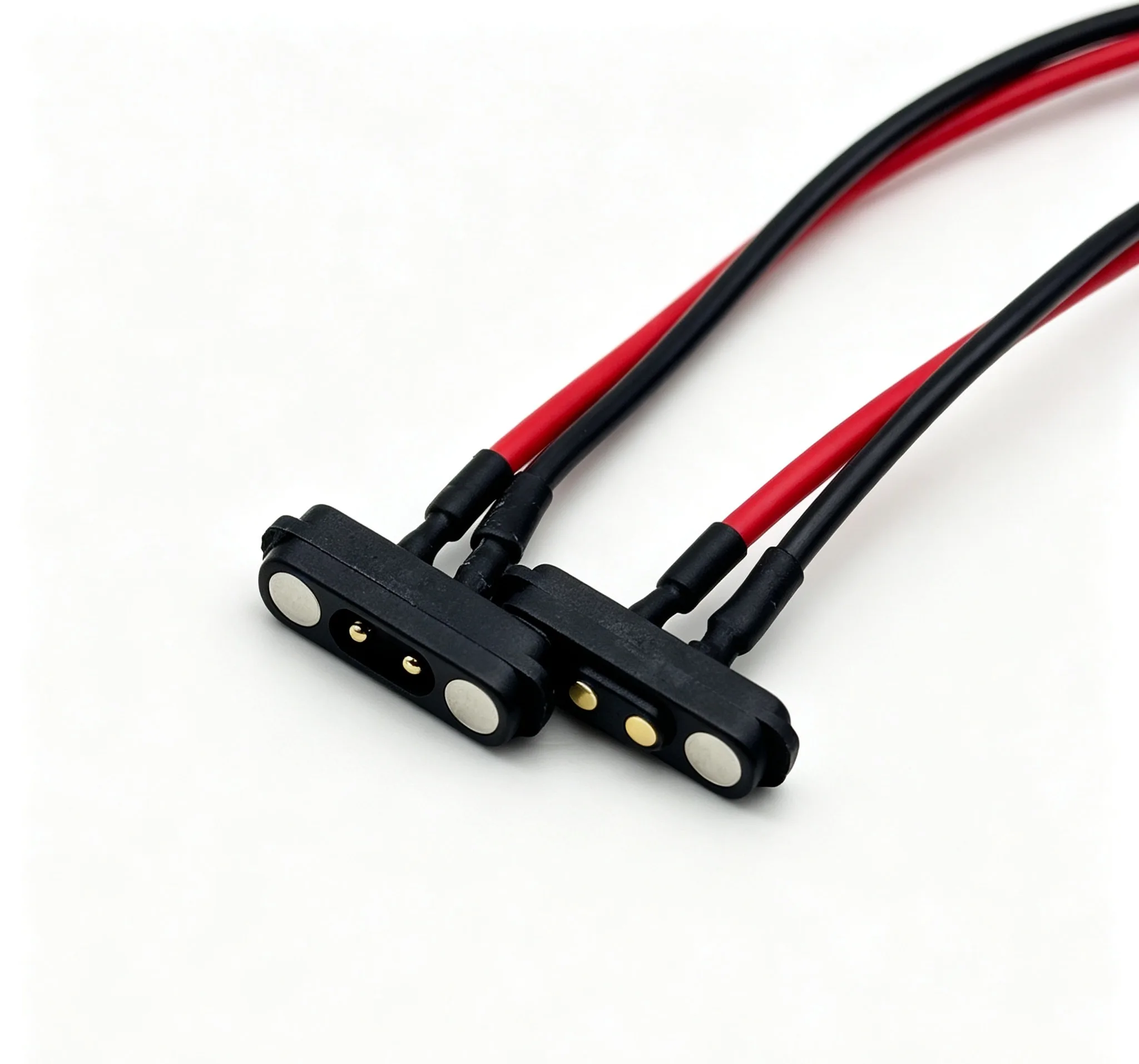 4Pair Spring Loaded Male Female 2.54MM 4.0MM Pitch 2 Pole Through Holes PCB Connector 5A DC Magnetic Pogo Pin