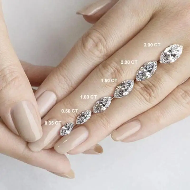 Marquise Shape High Quality EFG HPHT CVD IGI Certified Loose Lab Grown Diamonds for Jewelry Making Wholesale & Custom Orders