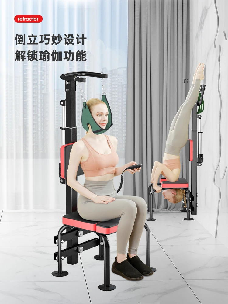 Pqf Electric Cervical Vertebra Resistance Traction Brace Waist Rehabilitation Training Neck Support Chair