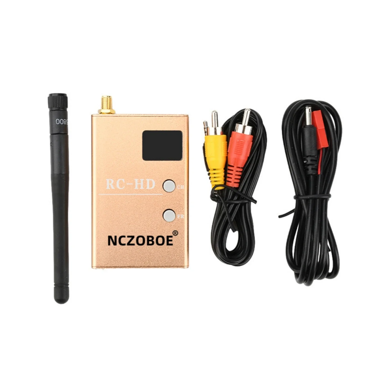 NCZOBOE RC832HD RC-HD FPV 5.8G/5.8GHz 48-Channel HDMI Receiver with Audio/Video and Power Cable for Quadcopters F450/S500/S550