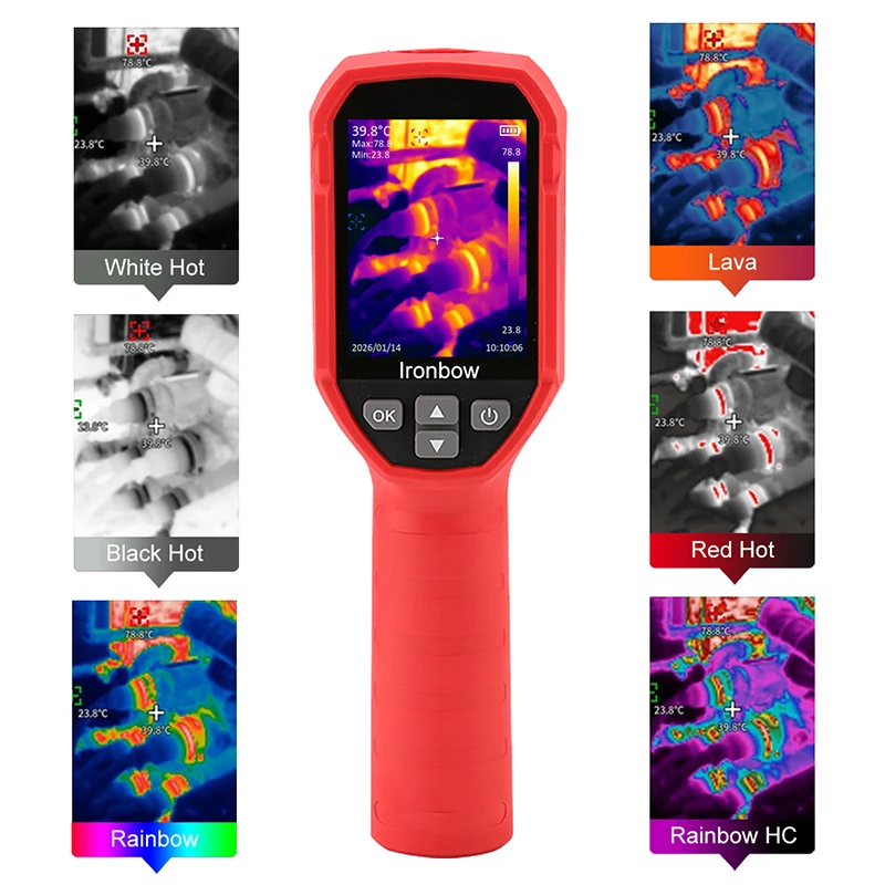 UNI-T UTI120S+ Professional Infrared Thermal Imager -20℃-550℃ 120×90 Pixels Thermal Camera 2X Super Infrared Resolution view 4