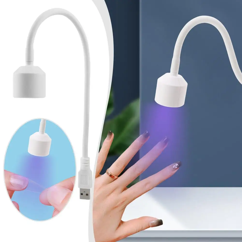 Mini ampoules LED à lumière UV, séchage rapide, gel UV adhésif, lampe à ongles, outil de sèche-ongles à colle, lampes de poche à durcissement, J9t6