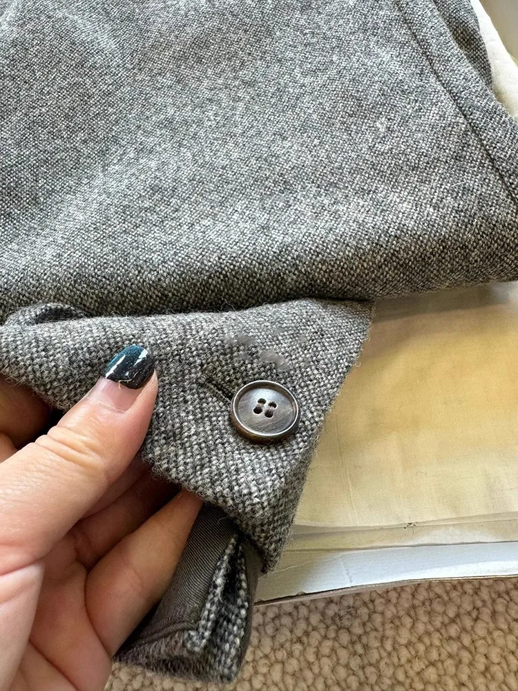 Ay laine Camere pantalon à jambes larges femme automne Faion taille haute coupe droite pantalon coréen Sle trajet Simple pur...