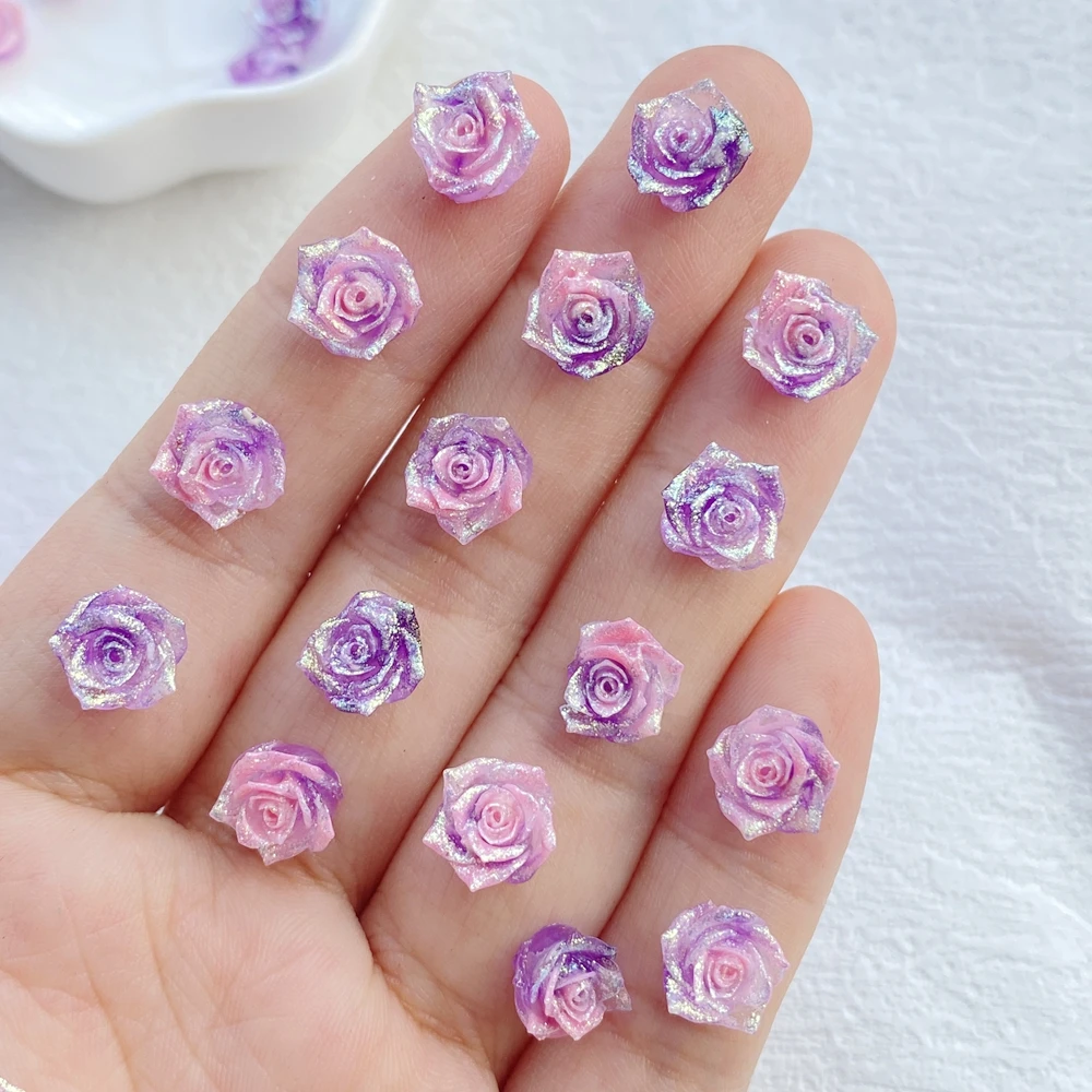 50Pcs Mixed Nail Art Resin Cartoon Floret Series Designer Charms Rhinestones DIY Craft For Nail 3D Decorations Jewelry image 5
