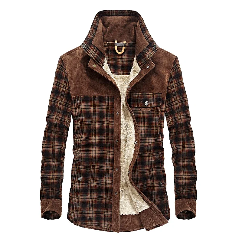 Mountainskin-Chaqueta cálida de lana para hombre, abrigo grueso del Ejército, ropa ajustada, ropa de marca, otoño e invierno, SA831