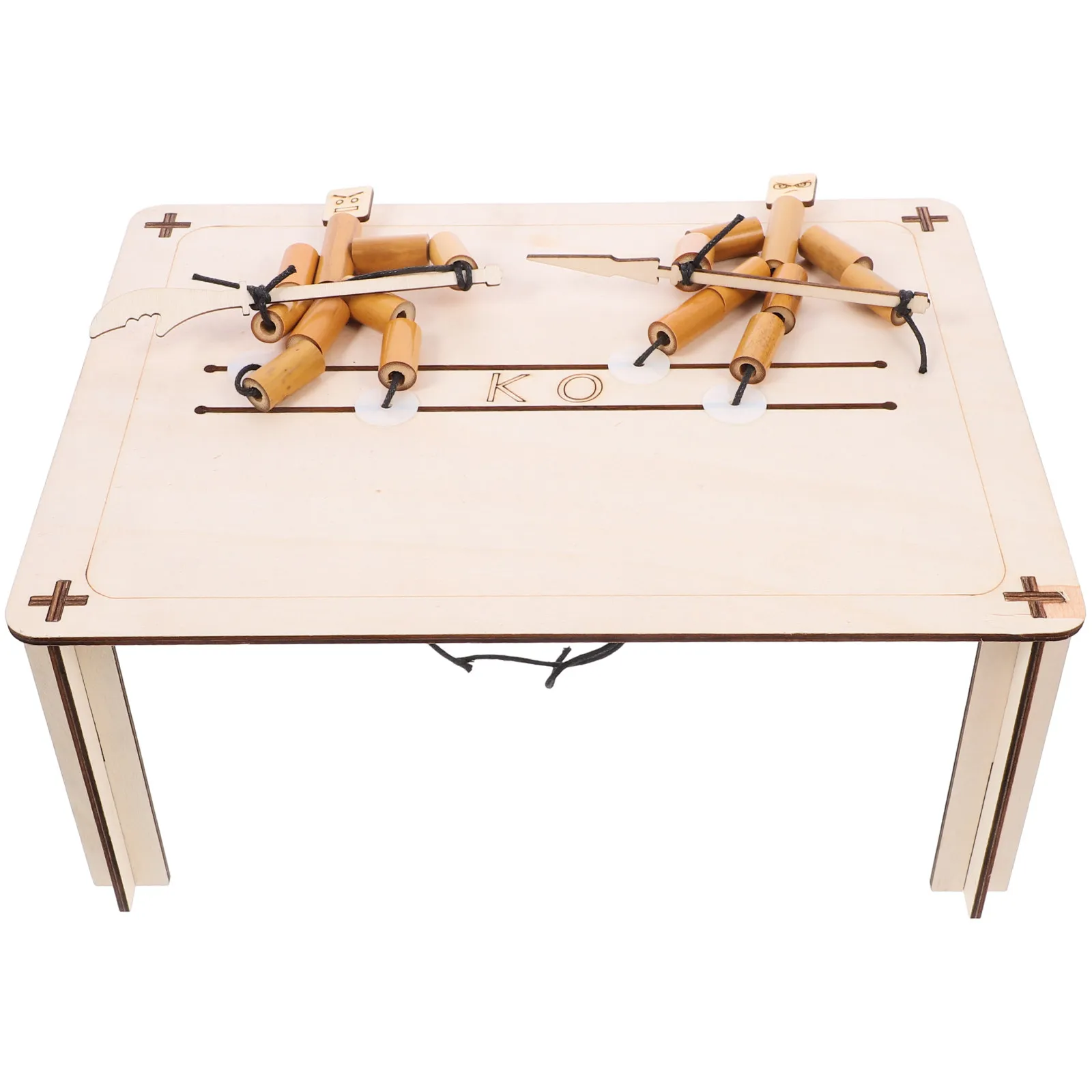 

Набор для творчества: бамбуковые куклы с гибкими суставами, деревянный стол для битв, интерактивная развивающая игра для детей, веселое времяпровождение для родителей и детей