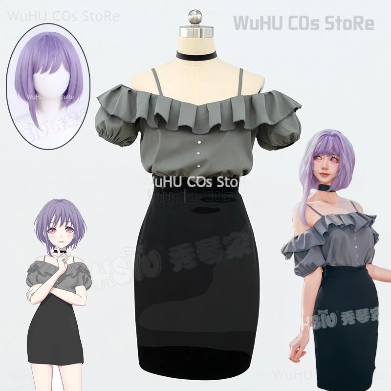 

Anime BanG Dream Ave Mujica Nyamu Yutenji Cosplay Wig Uniform Full Suit Women Girl Sexy Daily Suit Carnival Roleplay Costume