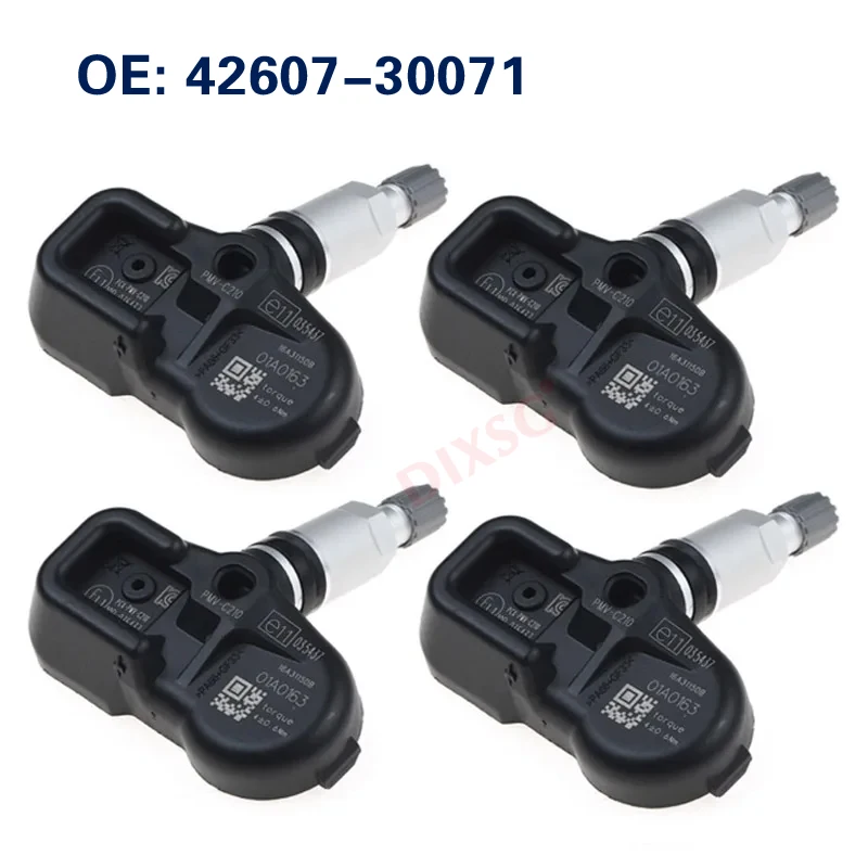 Sensor de presión de neumáticos TPMS, 4 piezas, 42607-30071, para Toyota Avalon Lexus CT ES GS GX IS LC LS LX NX RC 4260730071 TPMS 433MHz