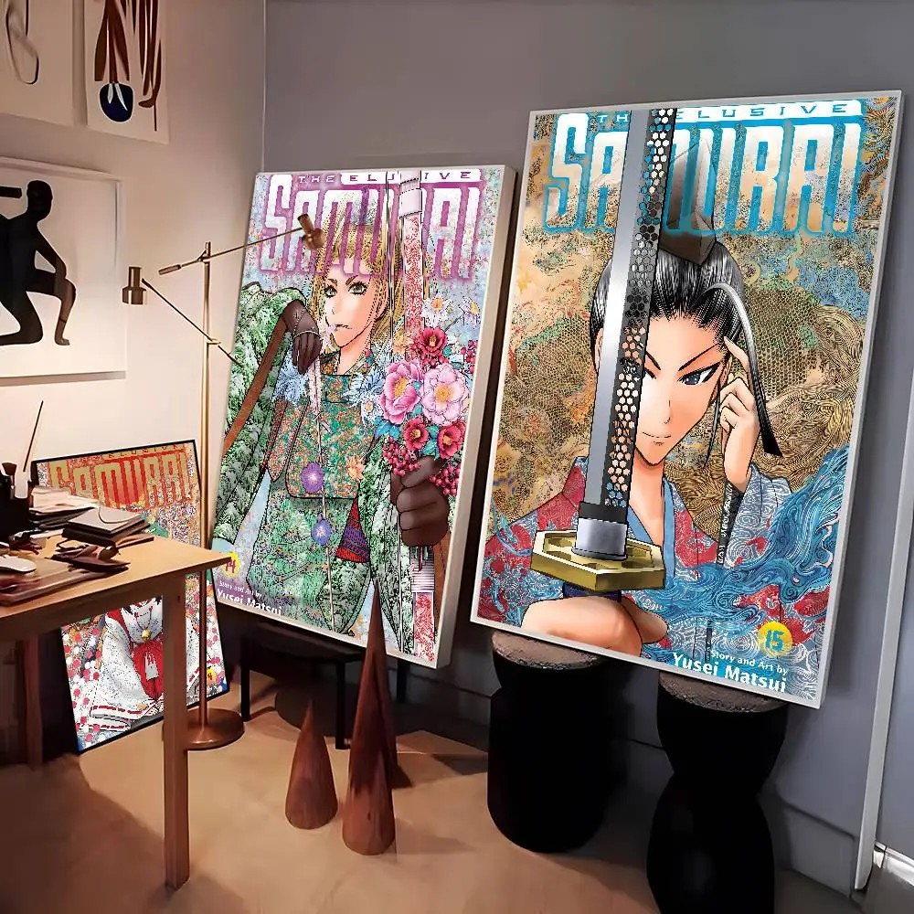 انمي ياباني الساموراي الإلكترونية عالية الجودة الملصقات الجمالية طلاء جدران ملصقات للمهاجع وغرفة المعيشة ديكور