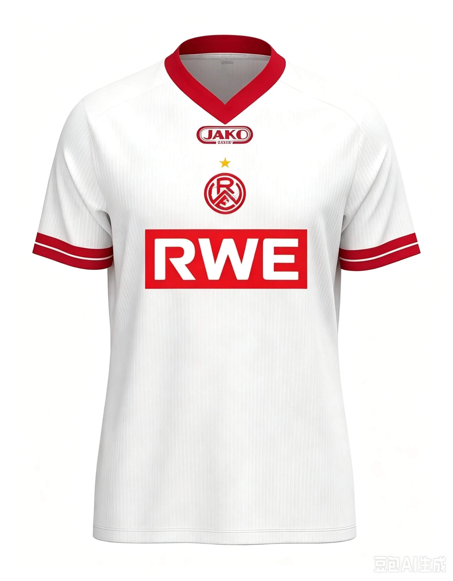 26-27 Deutschland Atmungsaktives Fußballtrikot für Erwachsene Herren Heimspiel Sport R-Rot-Weiss Essen Schnelltrocknendes Oberteil Familien-Set – Detail 5