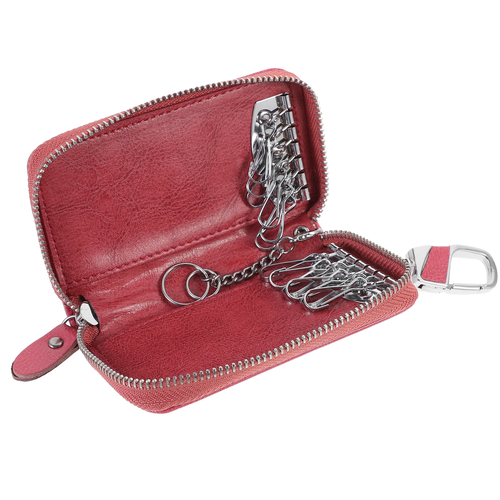 

Multifunction Car Key Pouch Zipper Keys Storage Bag Hanging Waist Key Case Holder for Men (As Shown)