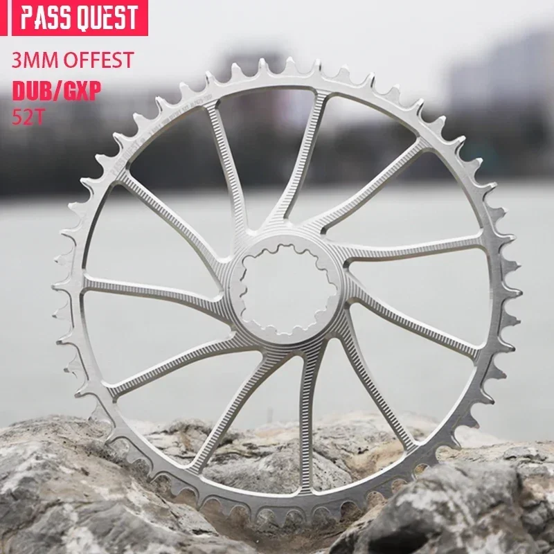 

PASS QUEST for GXP/DUB 3MM OFFSET MOUNTAIN/GRAVEL/ROAD NARROW WIDE CHAINRING