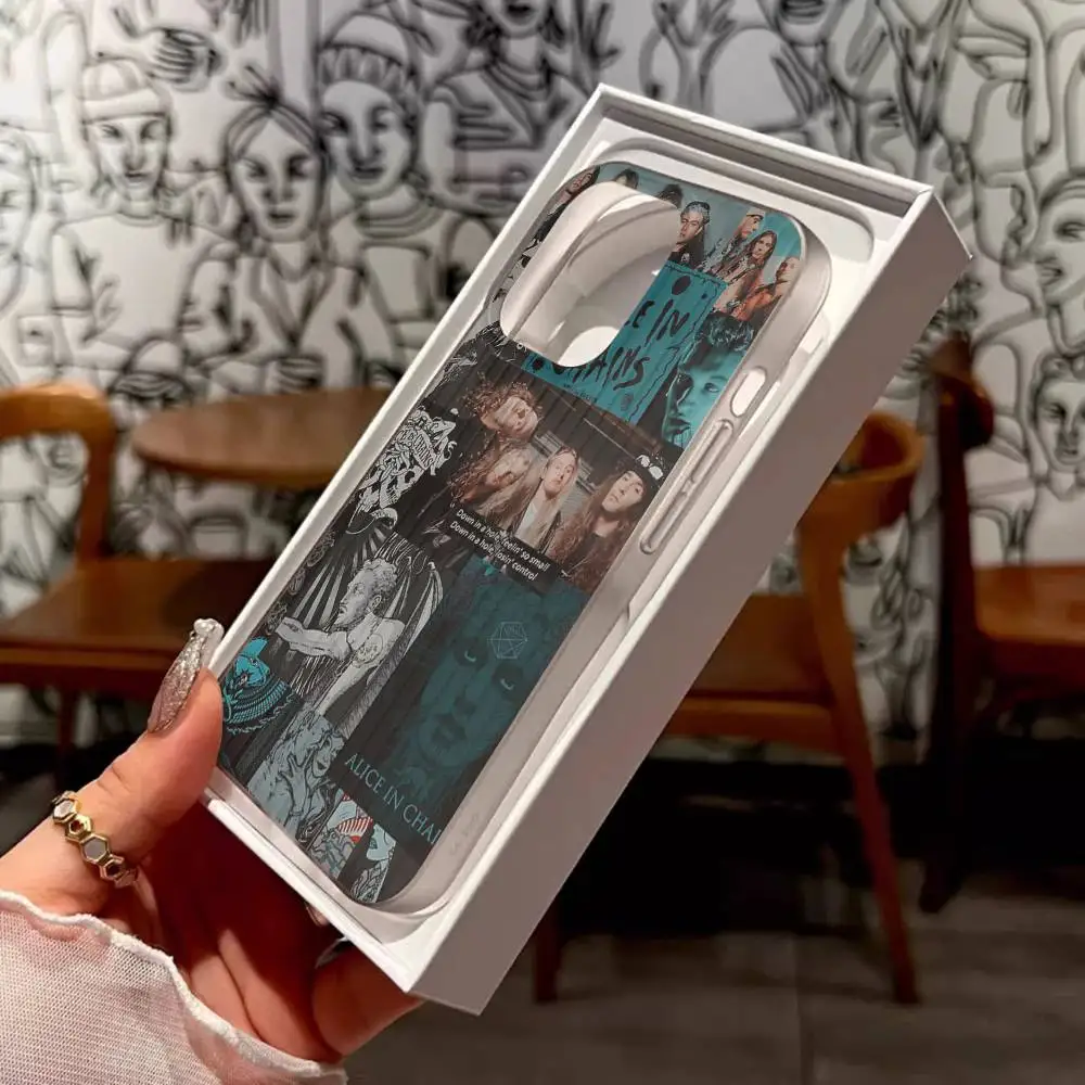 الفرقة أليس في سلاسل جراب هاتف آيفون 16 15 17 برو 11 12 13 14 برو ماكس زائد لينة تموج غطاء سيليكون قذيفة