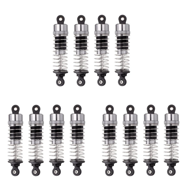 

12Pcs Oil Metal Shock Absorber Damper For HBX 16889 16889A 16890 16890A SG1601 SG1602 1/16 RC Car Upgrade Parts