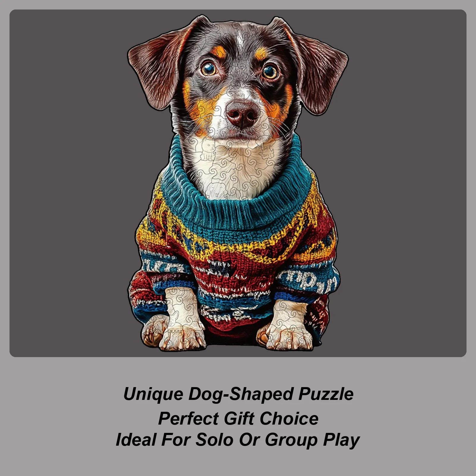 

Adult Puzzle Interactive Collectible Christmas Wooden Dog Jigsaw Puzzle For Men Women Girls Youth Teens Husband Son Daughter