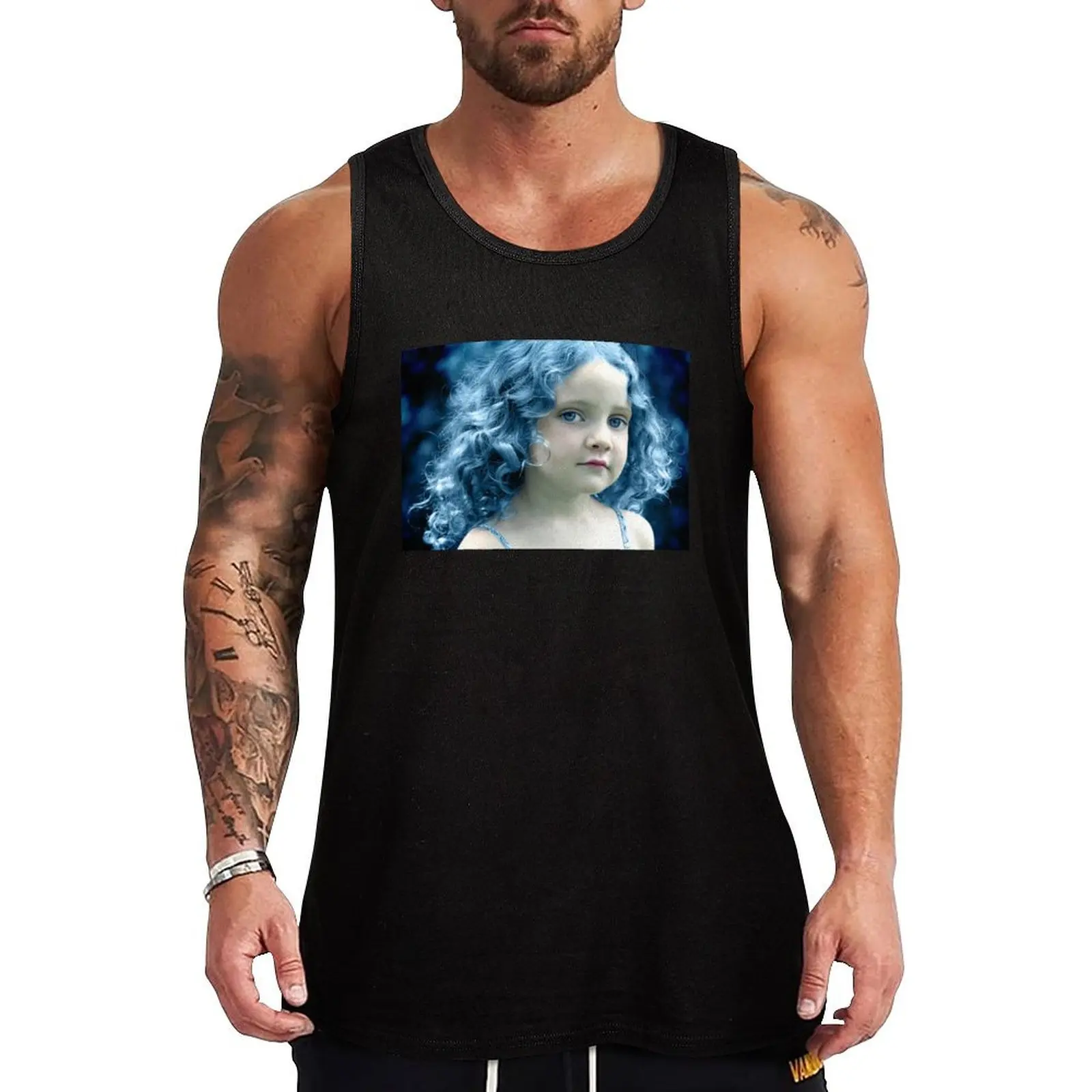 

When the Blues Sing Tank Top men gym clothing T-shirts men man sexycostume