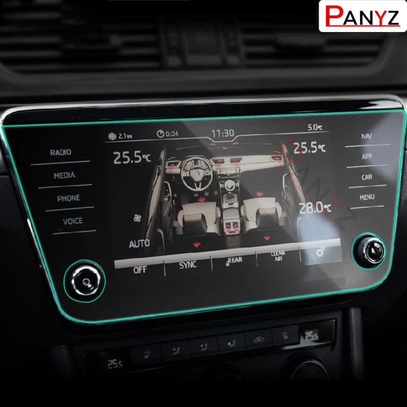 TPU nawigacja samochodowa GPS folia ochronna osłona ekranu LCD wnętrze odporne na zarysowania dla Skoda Superb 2018-2023 akcesoria samochodowe