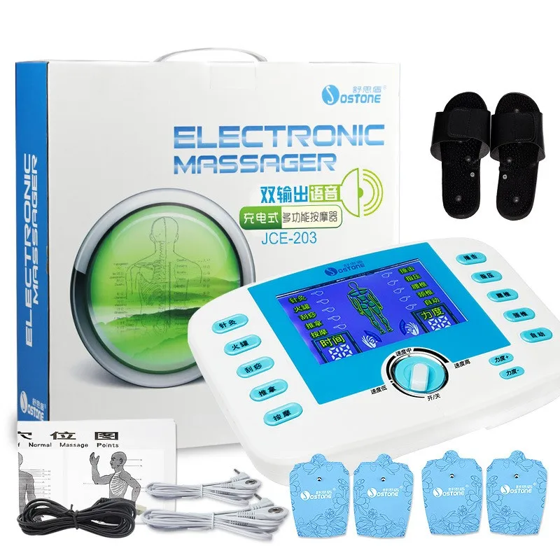 

Electric massager multi-function home digital meridian physiotherapy instrument acupuncture and moxibustion pulse massager for