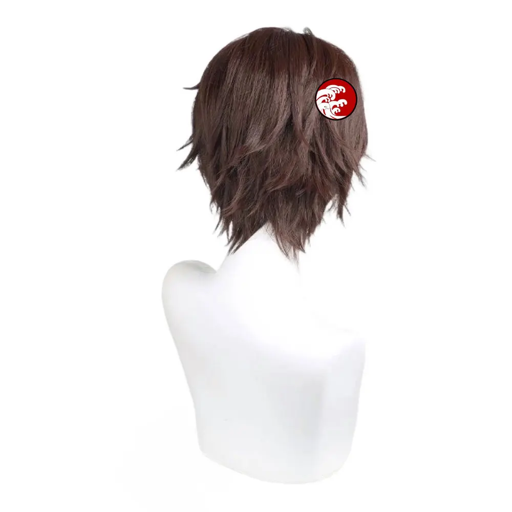 Spiel Limbus Company Heathcliff Cosplay Perücke Braun Kurze Haare Männer Anime Halloween Party Karneval Rolle Spielen Requisiten Synthetische Perücken