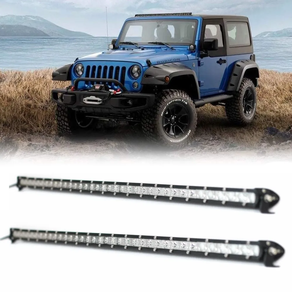 

2pcs Car 38Inch Led Work Light Bar 108W Spot Flood Combo Beam 12V 24V Driving Lights Offroad For Jeep Truck ATV 4X4 Accessories