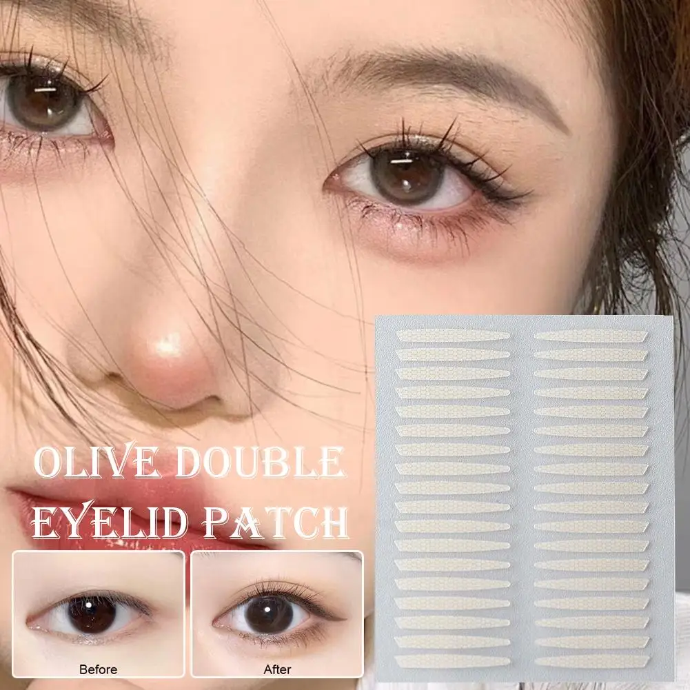 Adesivi per nastro per doppia palpebra oliva Adesivi per nastro per palpebra naturale invisibile impermeabile Strumento di bellezza per trucco occhi più grandi a lunga durata