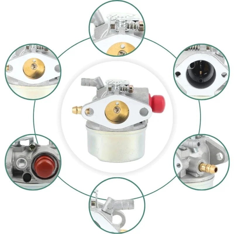 Carburetor for Tecumseh OH195EA/XA OHH50-65 5-6.5HP Replaces 640025/640004/640014/640017/640135A Lawn Mower Snow Thrower