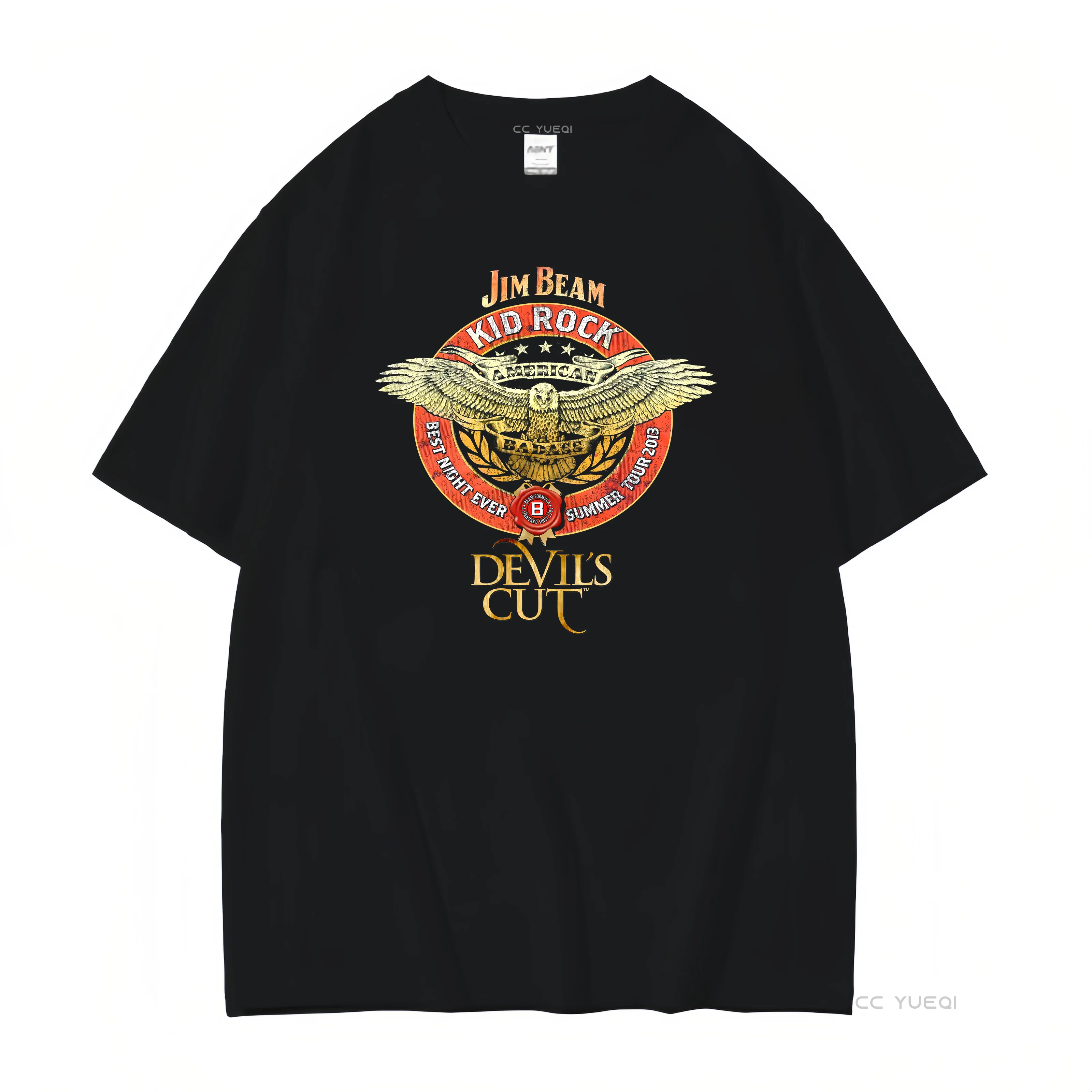 Jim Beam Kid Rock Devils Cut T-Shirt Men's Large L Short Sleeve Black 2013