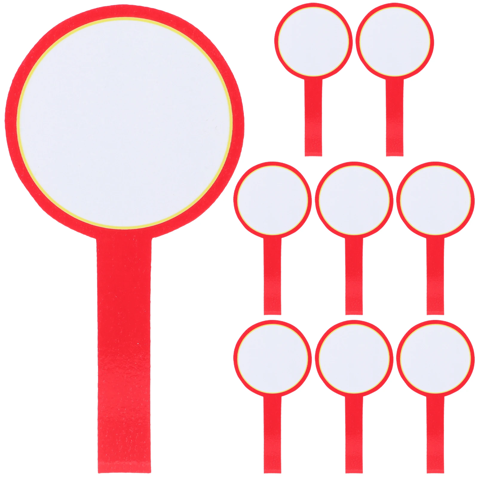 

8pcs Scoring Board H held Whiteboard Double Side Write Wipe Auction Voting 10x20 Safe Practical Judge Competition Dry