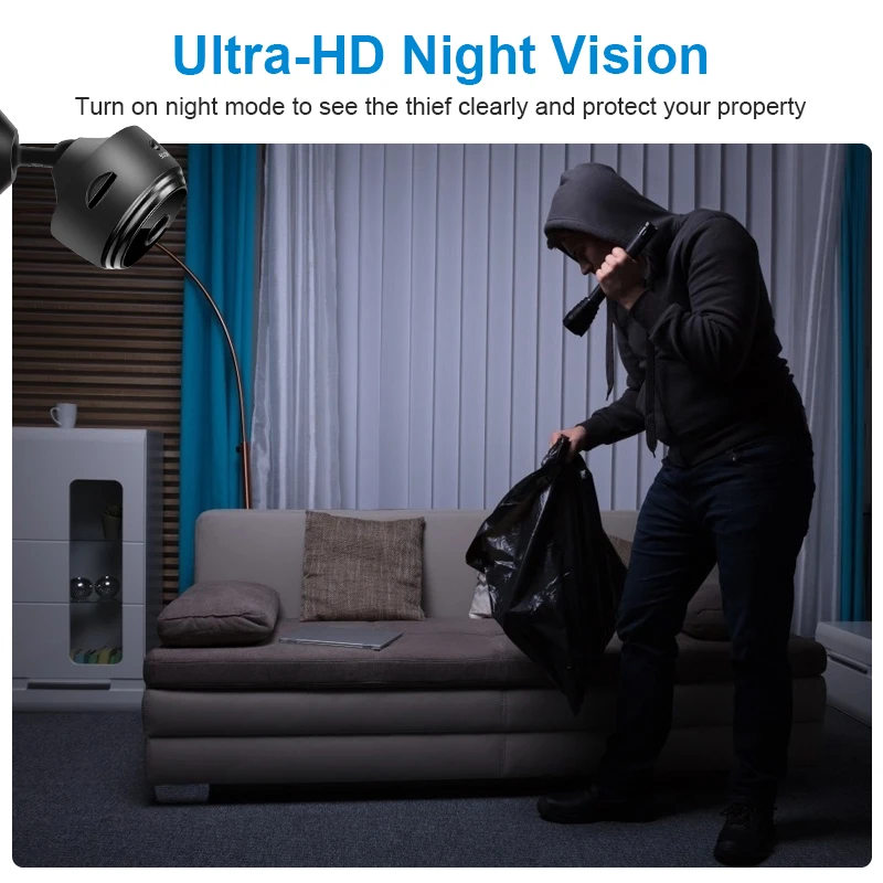 مراقبة الطفل واي فاي كاميرا صغيرة ركلة لحاف تذكير 1080P HD الأمن حماية السلامة مراقبة للرؤية الليلية كاميرا IP كاميرا