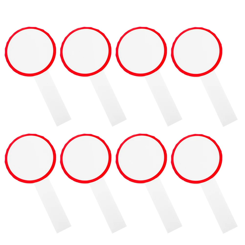 Placas de placar portáteis graváveis em branco, 8 peças, mini placas apagáveis a seco, reutilizáveis, apagáveis, para jogos de votação