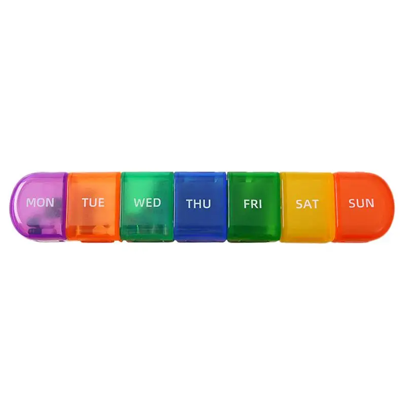 Weekly Pill Organizer Acedada Detachable Pill Box 7 Day Portable Travel Daily Medicine Pill Container for Medication Supplement