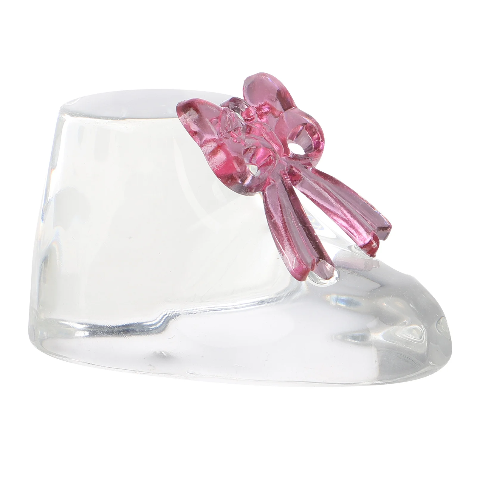 

Crystal Beautiful Shoe Ornament Bow Shoes Decoration Baby Shower Ornaments Figurine