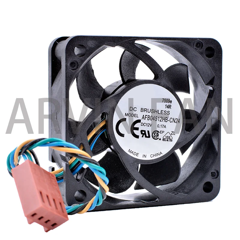 Brand New Original AFB04512HB-CN24 45x45x15mm 4515 DC 12V 0.17A 4pin Pwm Mini Chassis Cooling Fan