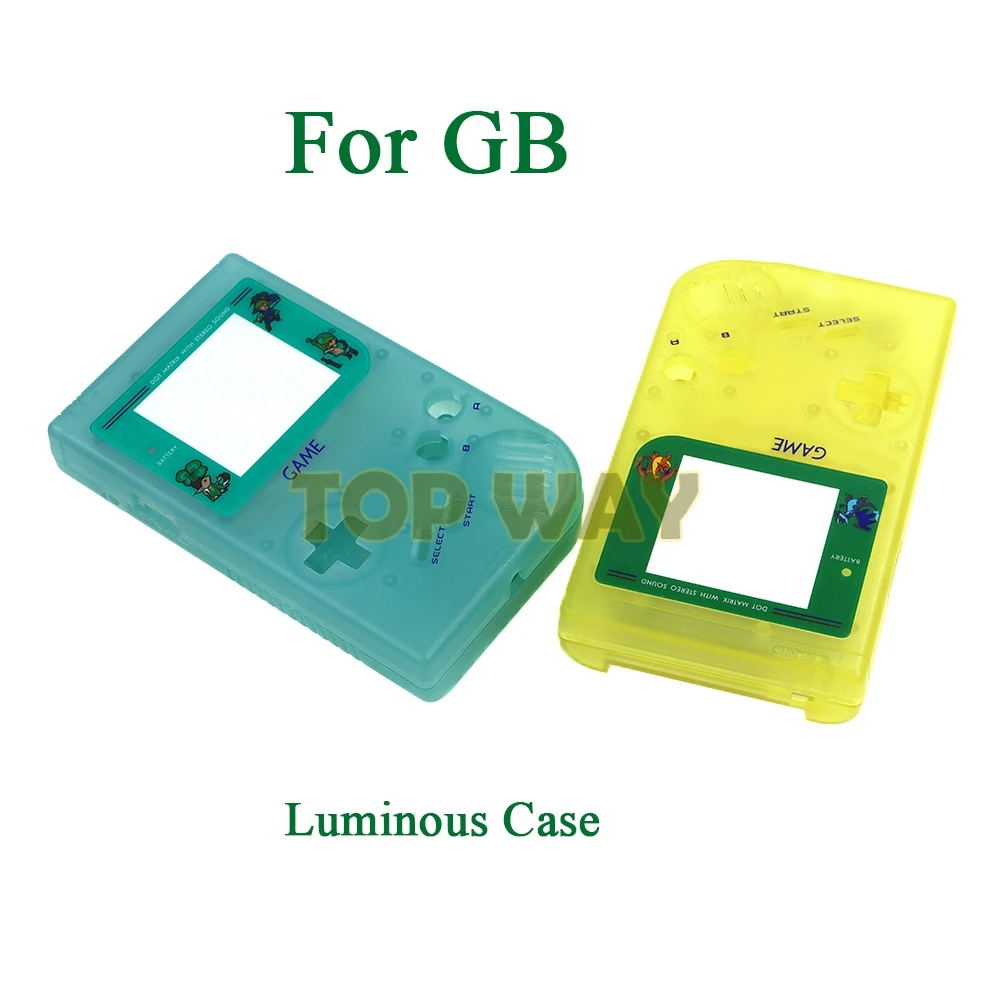 

10sets For Game Boy Game Console Luminous Case for GB DMG-01 GBO Housing Shell With Buttons