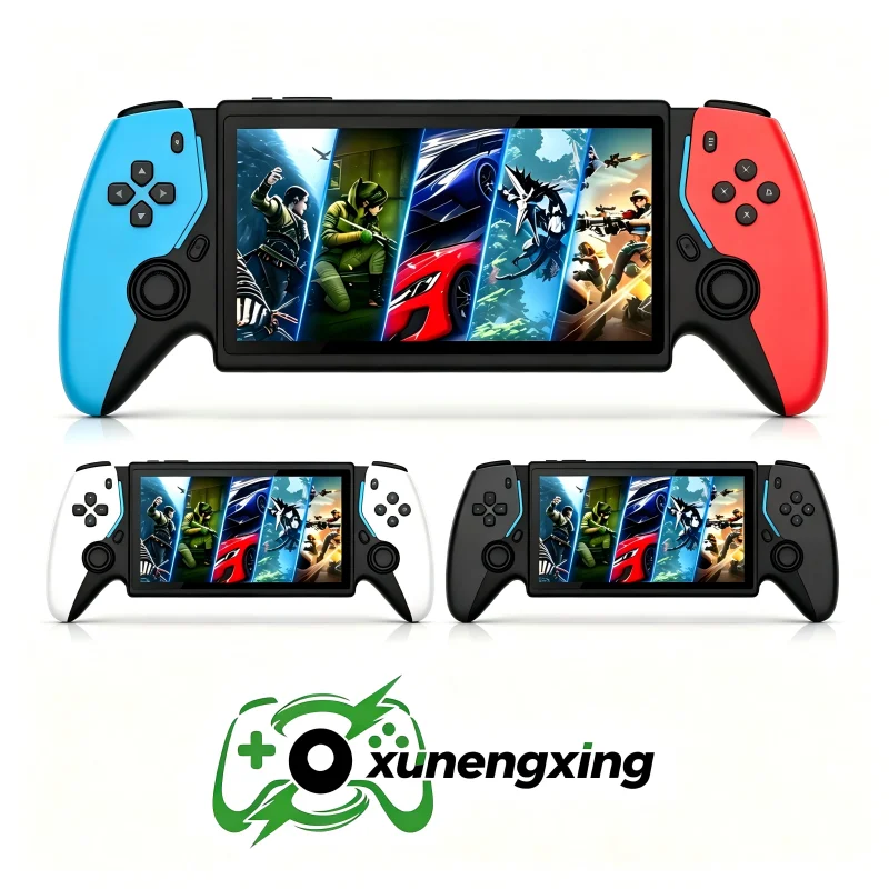 7 Inch IPS Screen Retro Handheld Game Console Linux System 64GB Dual Joystick Portable Video Game Player Support 30+ Emulators