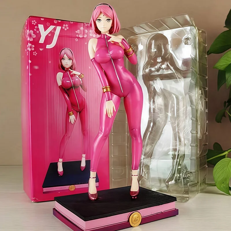 

Hot In Stock 30cm Figure Haruno Sakura Anime Figure Gel Coat Yj Model Pvc Action Toy Gk Statue Adult Girl Collection Doll Gift