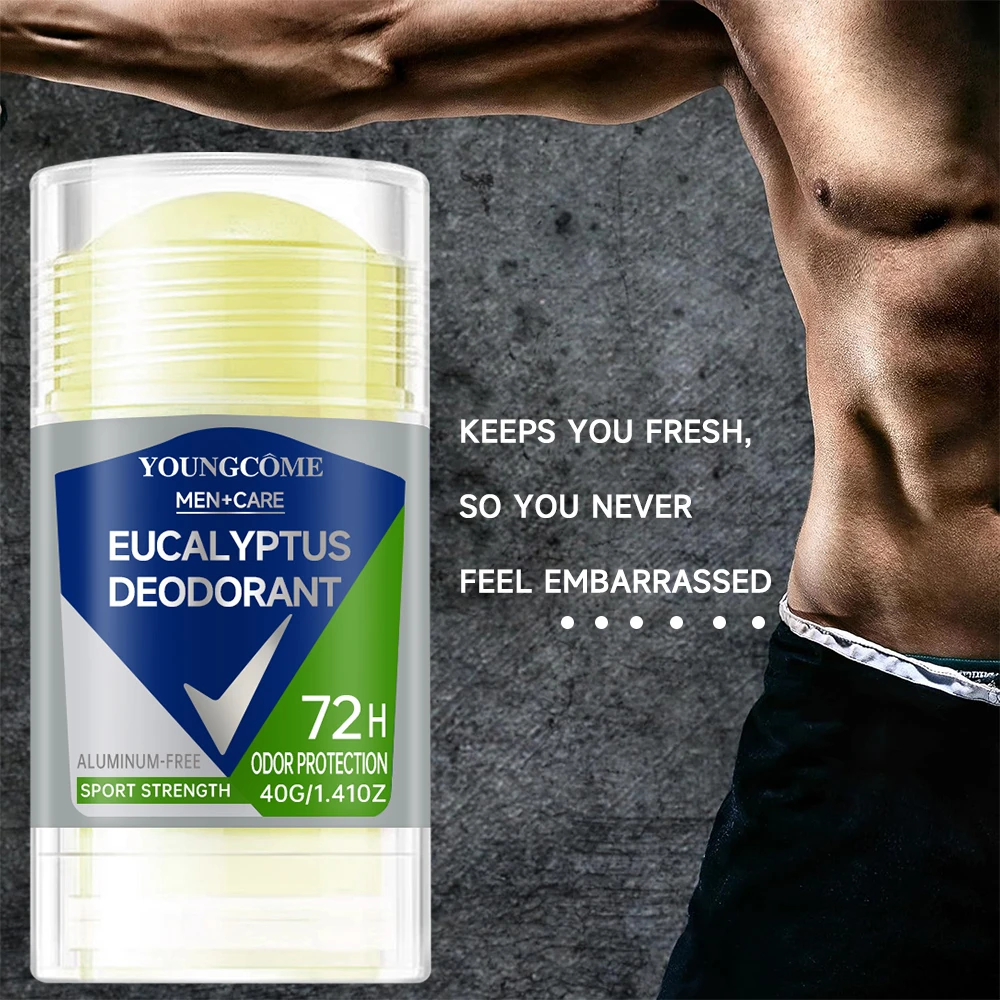 Men's Deodorant Stick Anti Sweating Keep Drying Lasting Fragrance Remove Armpit Odor Underarm Refresh Sticks Fade Body Odor