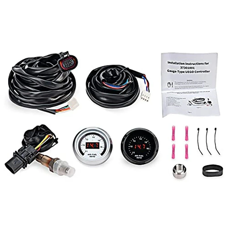 

52mm AFR O2 UEGO Wideband Air Fuel Ratio Gauge Kit 30-4110 LSU 4.9 Lambda Probe Sensor 0258017025 WideBand Oxygen Sensor