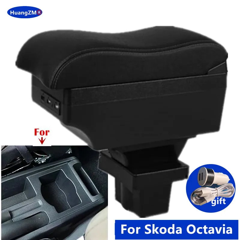 Auto Armlehne box Für Skoda Octavia Armlehne box Für Skoda Yeti Mk2 Lagerung Box Innen Gewidmet Retrofit Auto Zubehör