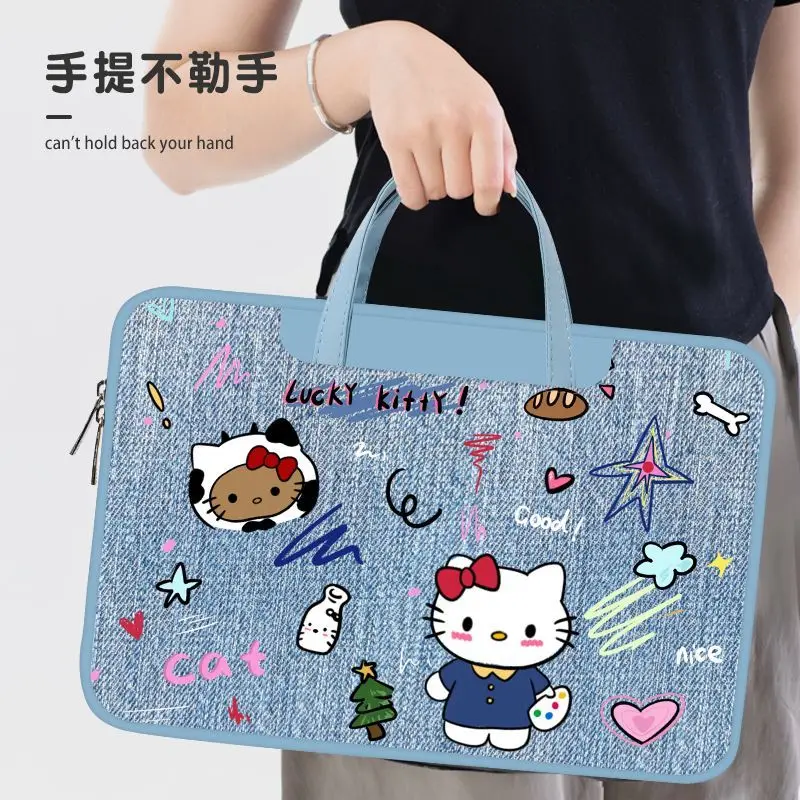 

Sanrio Hello Kitty Laptop Bag Puppy Cute Large Capacity Tablet Organizer Cartoon Handbag Laptop Case 11in 13in 14in 16in 15in