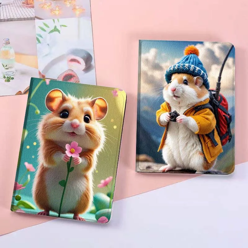 

Cartoon Hamster Holding Flower For Huawei MatePad Pro Air 12 X Honor Pad 8 V8 9 13 GT GT2 3 12.6 13.3 Inch Tablet Case