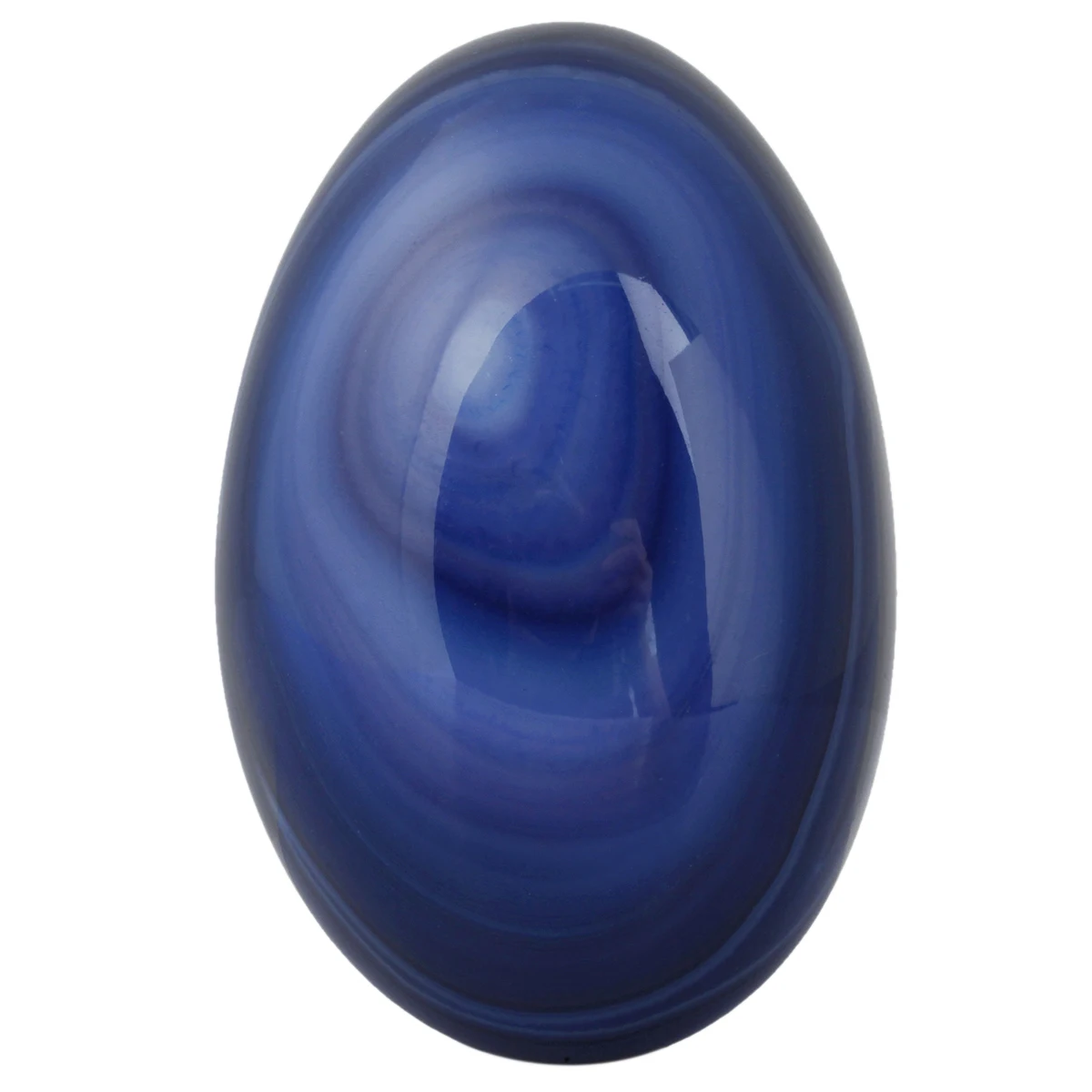 TUMBEELLUWA Blue Onyx Palm Stone Crystal Healing Gem stone Pebble Worry Therapy Irregular Shape Decoration