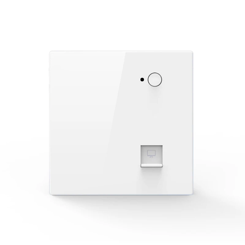 Router Wi-Fi do montażu na ścianie 48V PoE i MT7621 11ac Dual Band 1200mbps, punkt dostępowy Wi-Fi do montażu na ścianie, odpowiedni do hoteli, typ Fat AP.