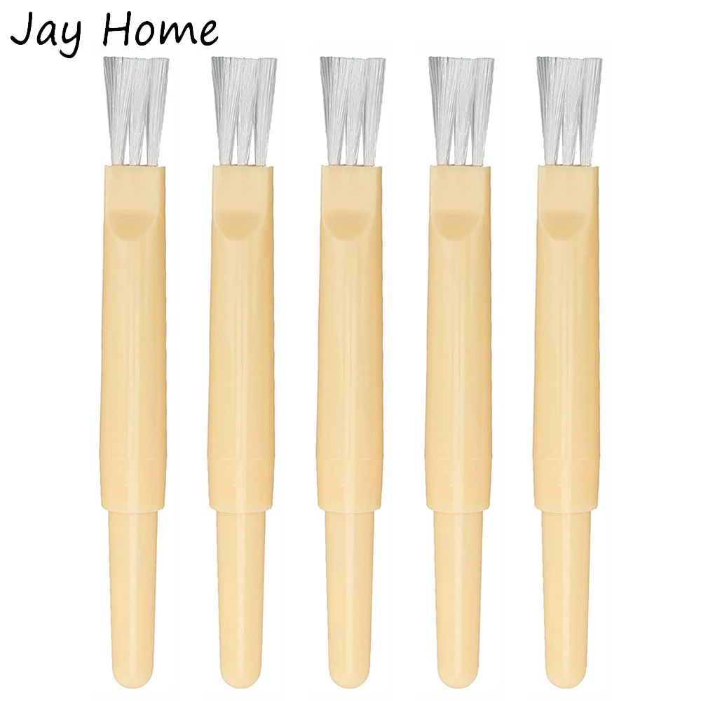 5Pcs Plastic Stitch Remover Unpicker Sewing Seam Ripper with Cleaning Brush for Embroidery Sewing Clothes Crafting Removing Tool