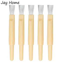 5Pcs Plastic Stitch Remover Unpicker Sewing Seam Ripper with Cleaning Brush for Embroidery Sewing Clothes Crafting Removing Tool