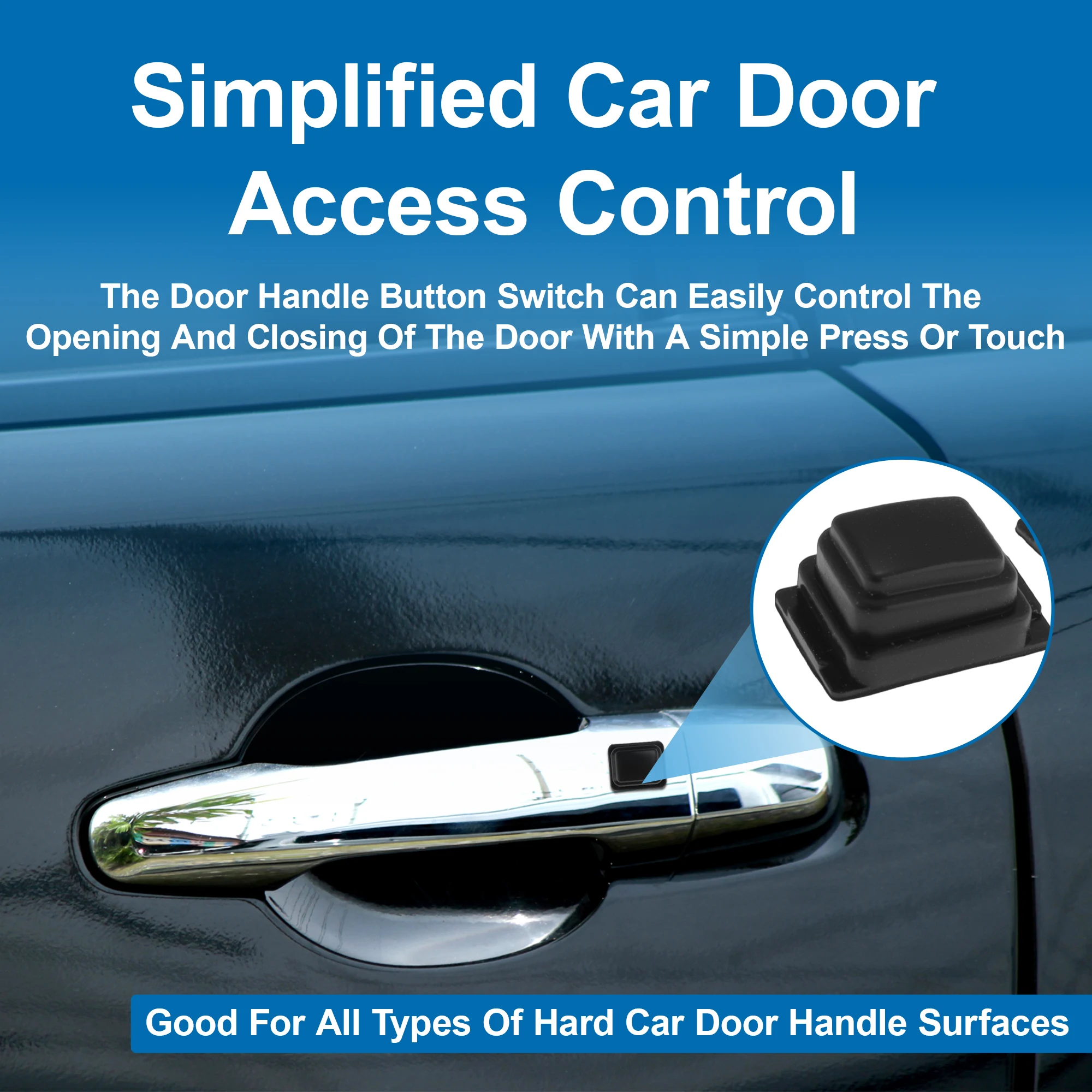 Uxcell 1 Pair Exterior Door Handle Buckle Induction Button For Hyundai Tucson 2015 2016 2017 2018 2019 2020 Door Button Switch